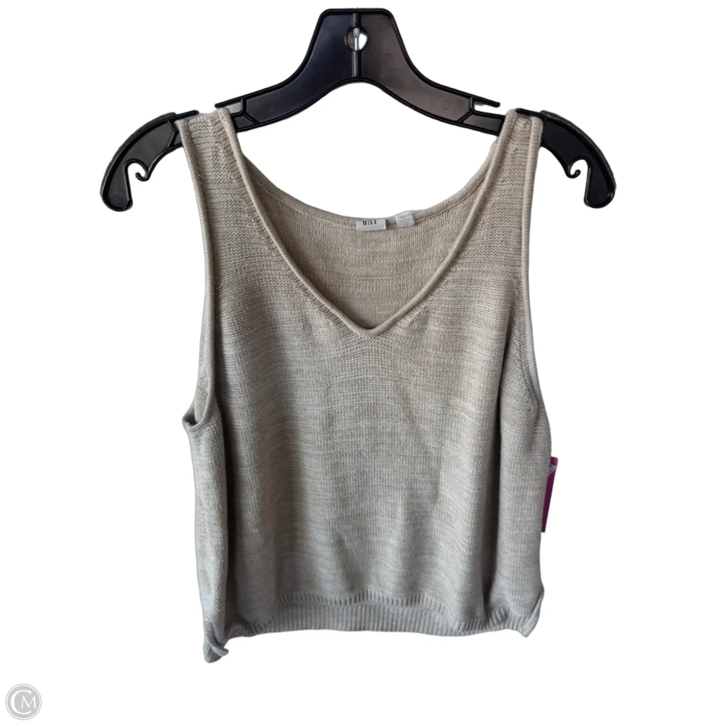 Vest Sweater By Gap In Tan, Size: Xl
