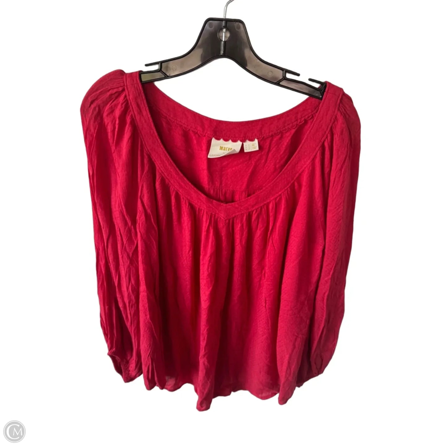 Top Long Sleeve By Maeve In Red, Size: L