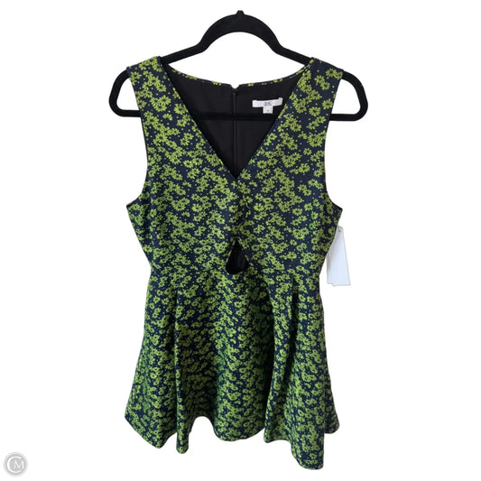 Dress Designer By Zac By Zac Posen In Blue & Green, Size: M