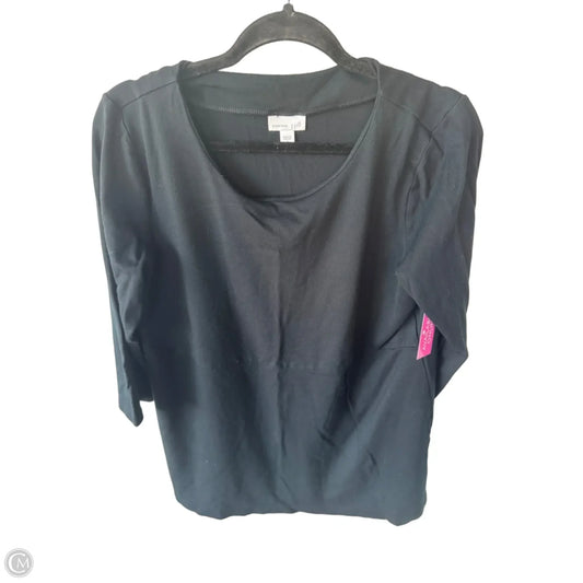 Tunic Long Sleeve By J. Jill In Black, Size: M