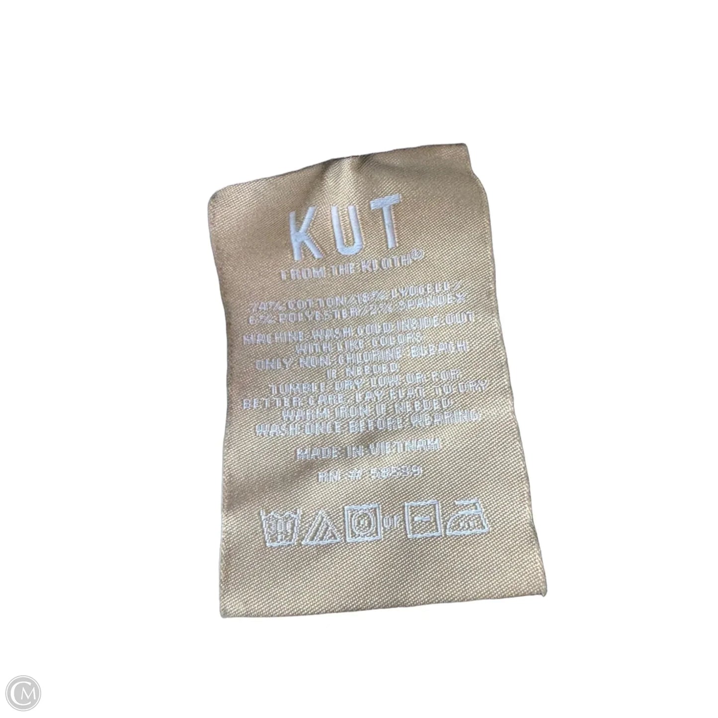 Jeans Flared By Kut In Blue Denim, Size: 0