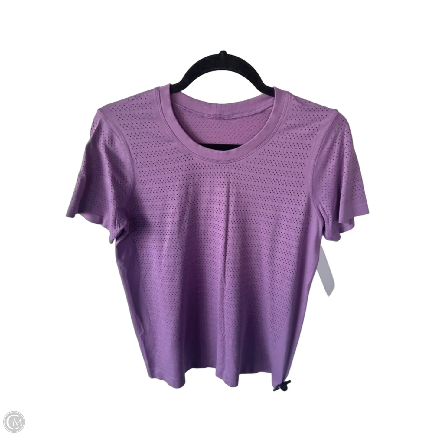 Athletic Top Short Sleeve By Lululemon In Purple, Size: M