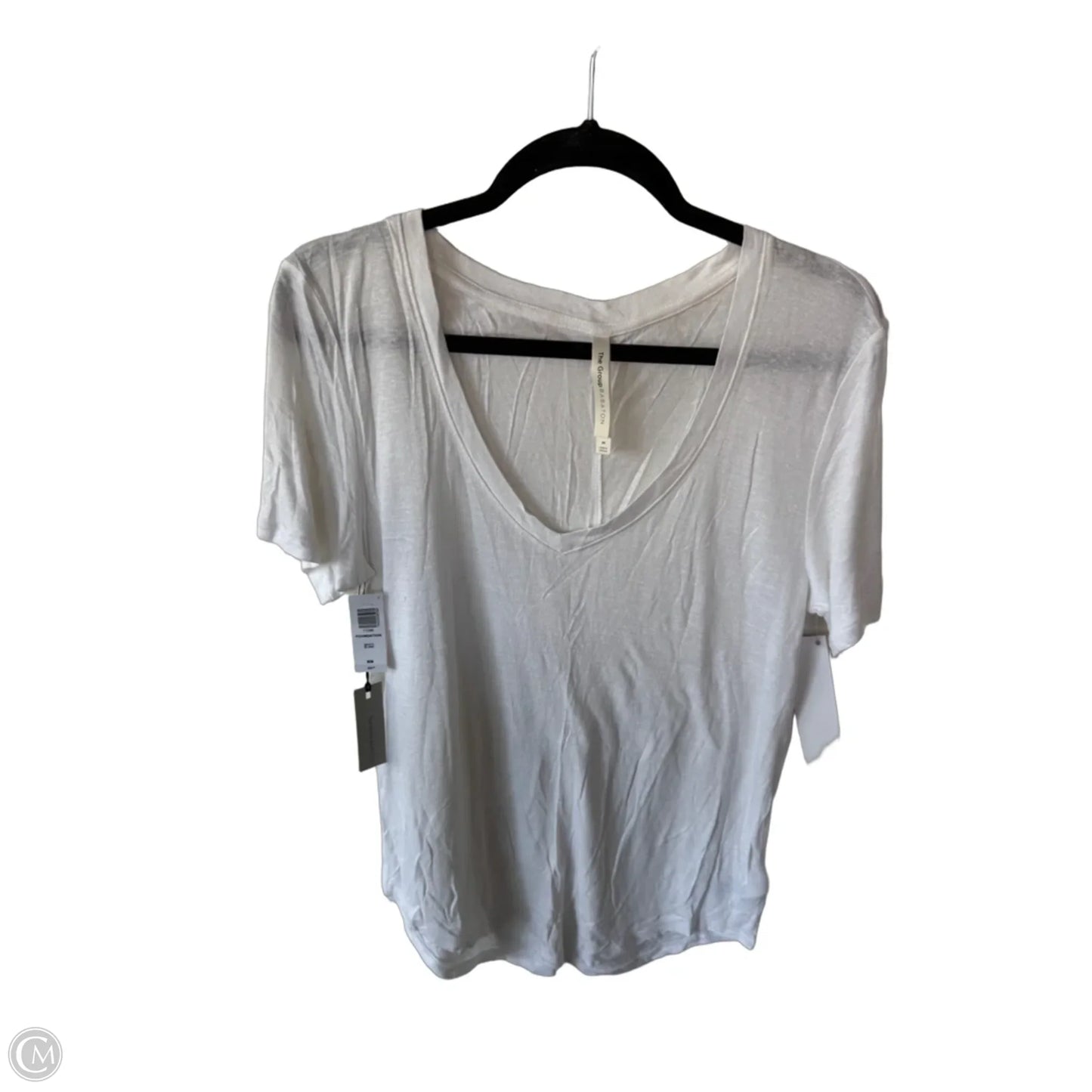 Top Short Sleeve Basic By Babaton In White, Size: M