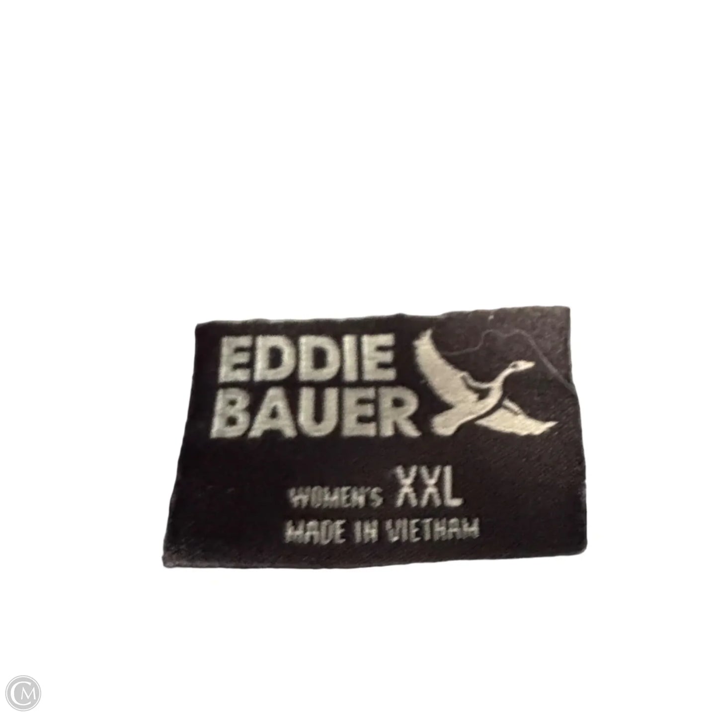 Jacket Fleece By Eddie Bauer In Black & White, Size: Xxl
