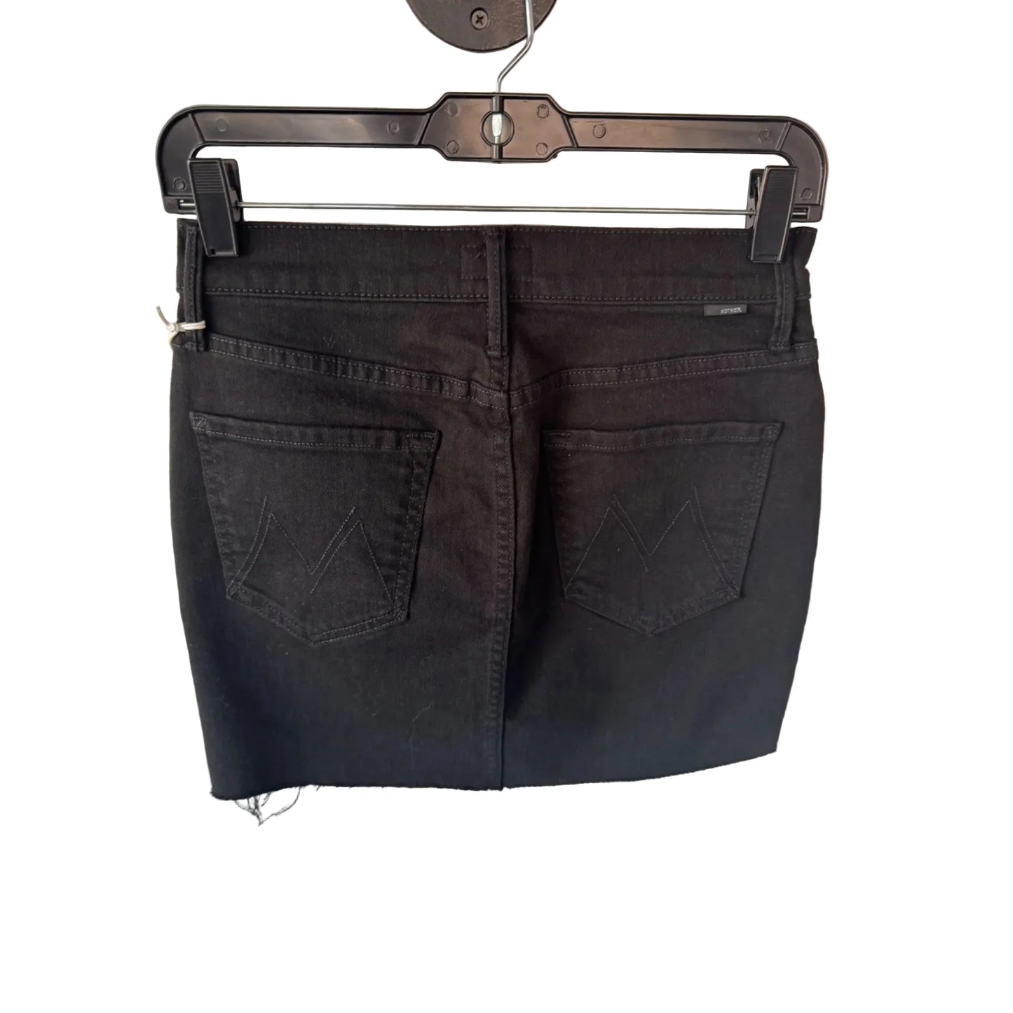 Skirt Mini & Short By Mother In Black Denim, Size: 4