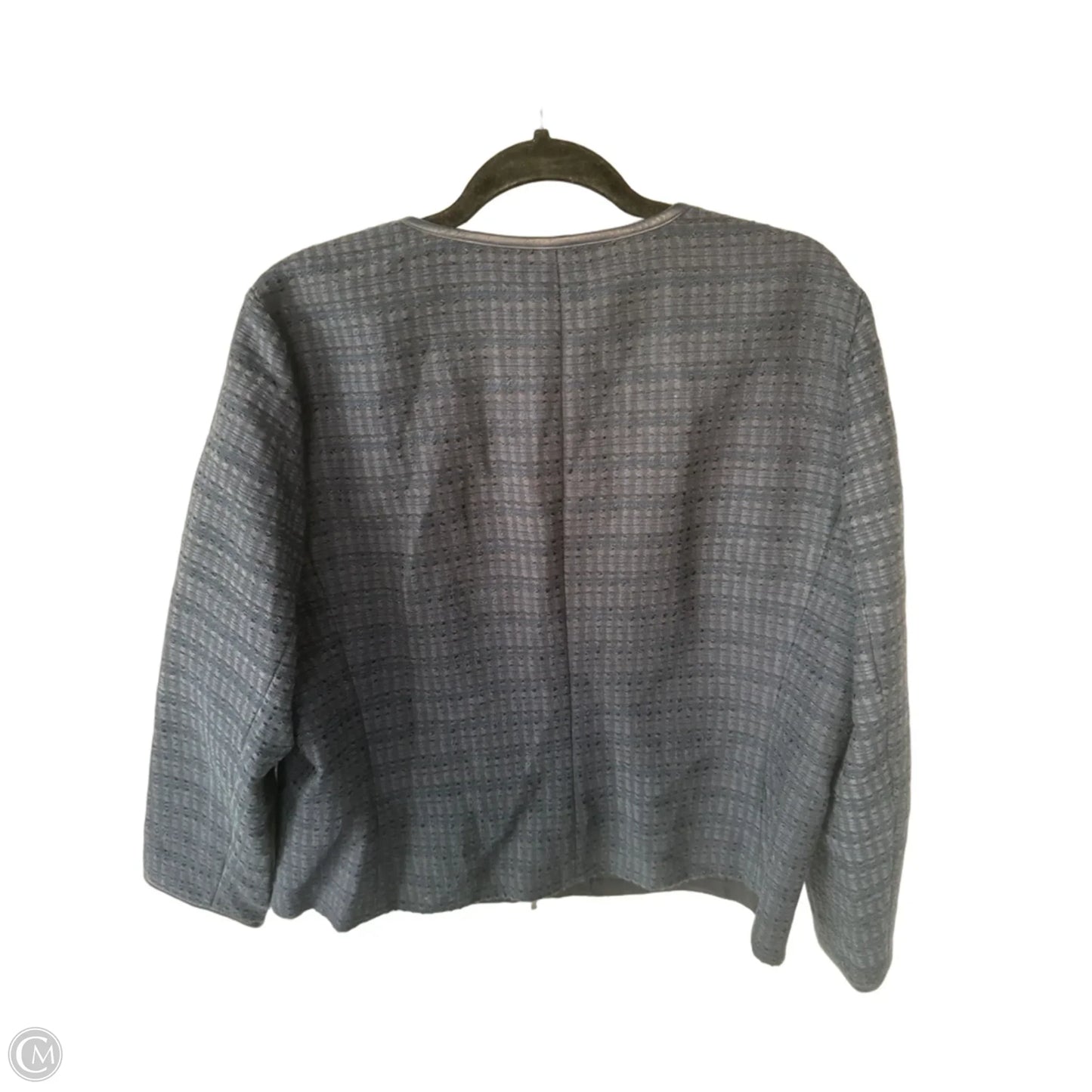 Blazer Designer By Lafayette 148 In Navy, Size: Xl