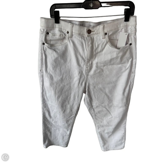 Jeans Cropped By Torrid In White Denim, Size: 12