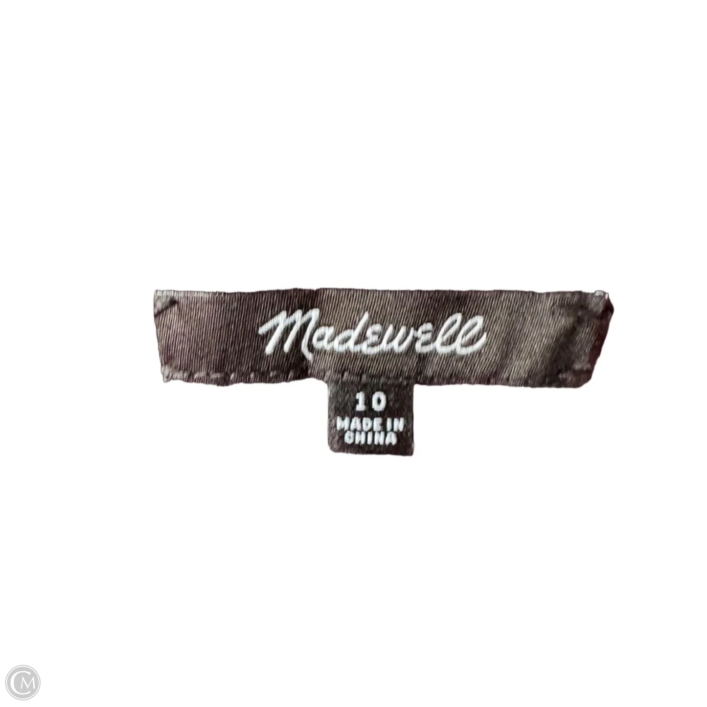 Top 3/4 Sleeve By Madewell In Black & Purple, Size: M
