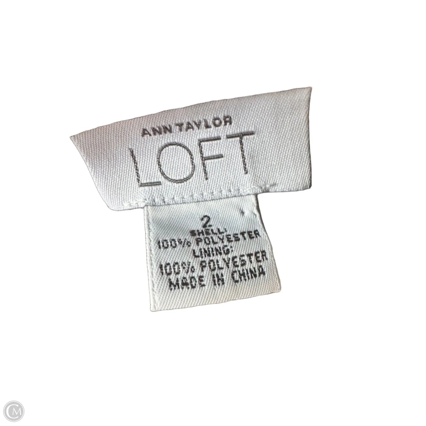 Dress Work By Loft In Black & Tan, Size: Xs