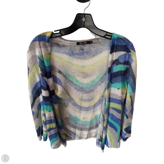 Cardigan By Nic + Zoe In Blue & Grey, Size: Xs