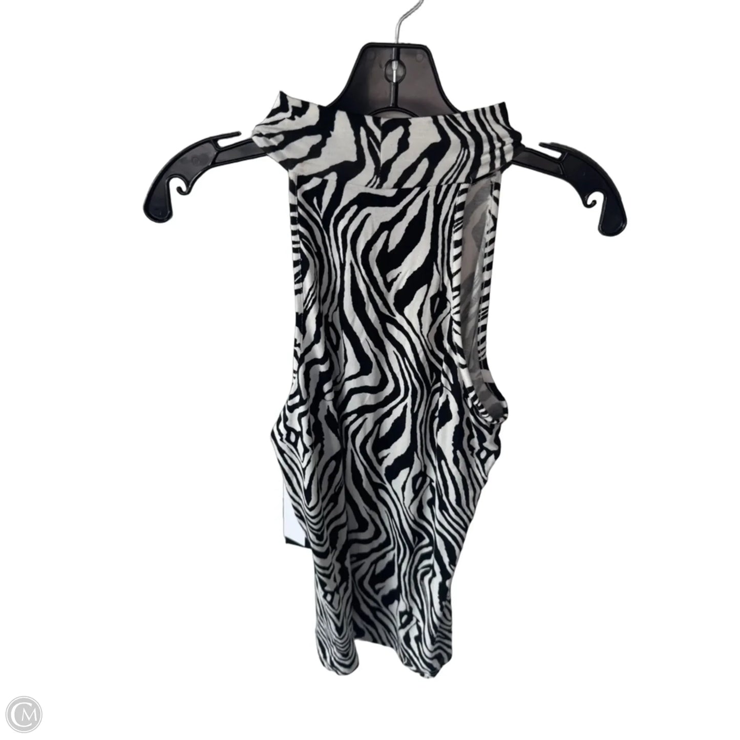 Top Sleeveless By Cliche In Black & White, Size: S