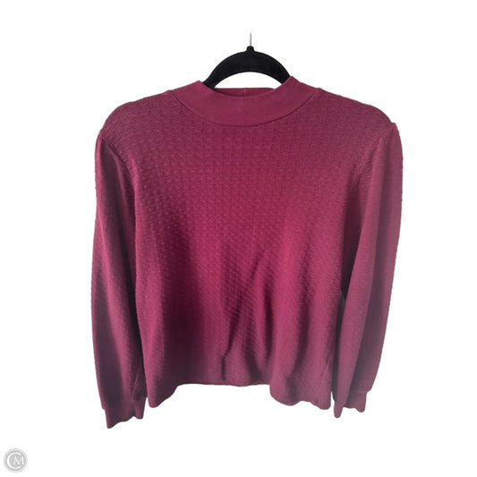 Top Long Sleeve By J. Crew In Red, Size: M