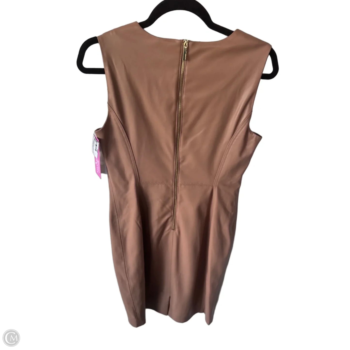 Dress Work By Calvin Klein In Tan, Size: M