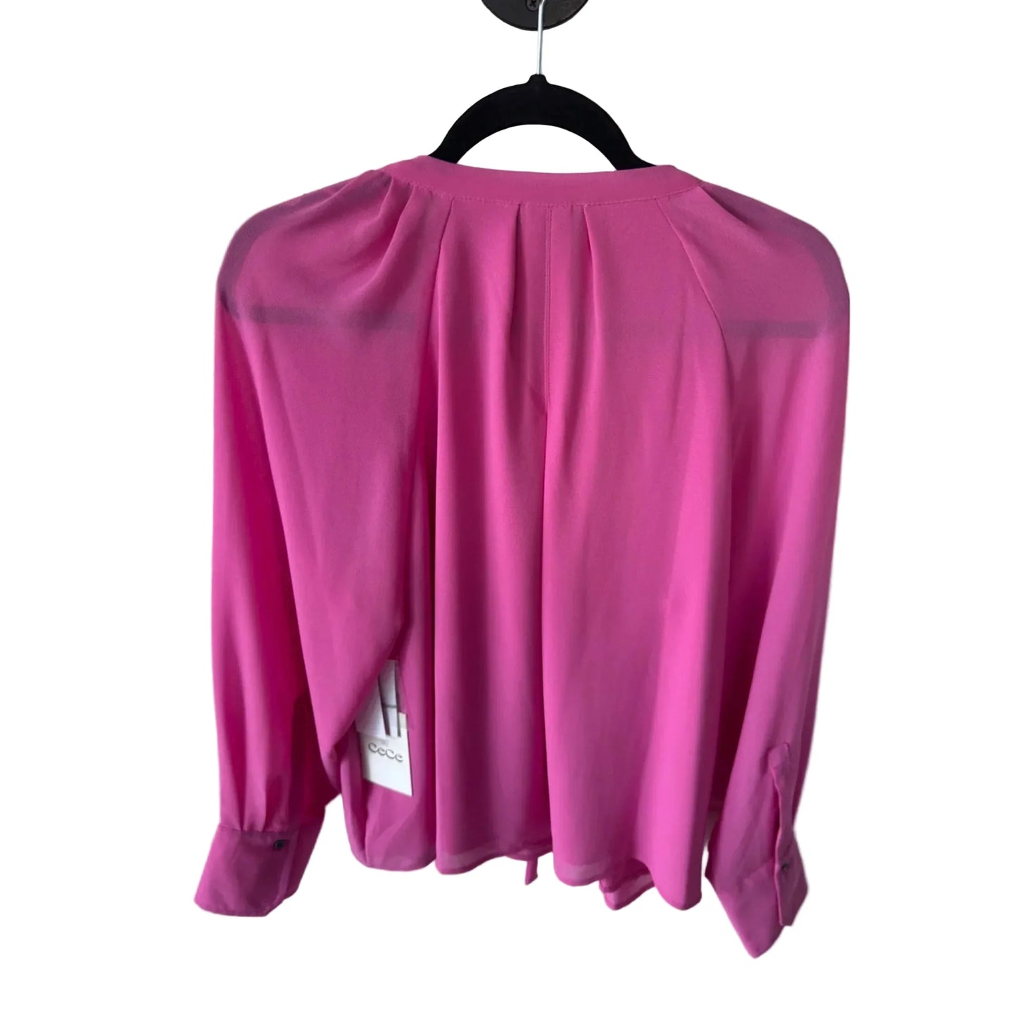 Top Long Sleeve By Cece In Pink, Size: L