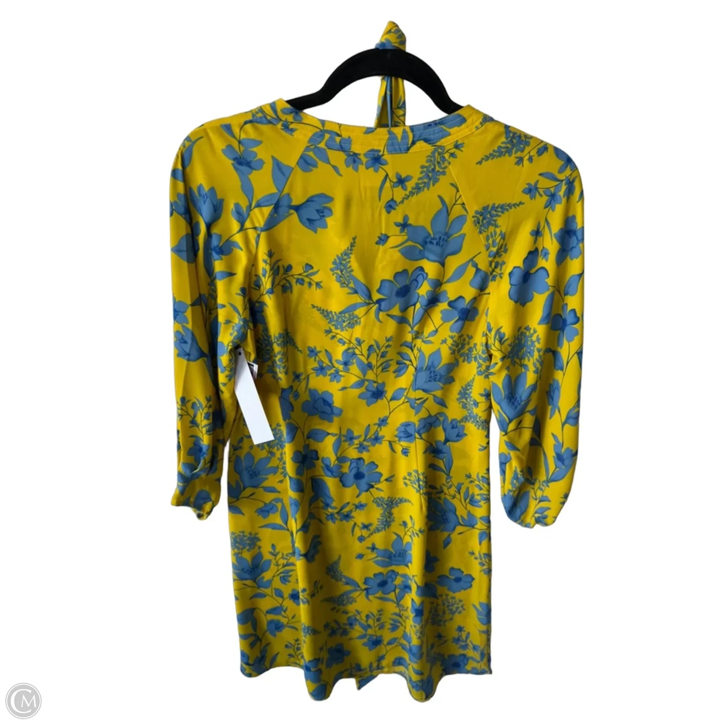 Dress Casual Short By Cabi In Blue & Yellow, Size: Xs