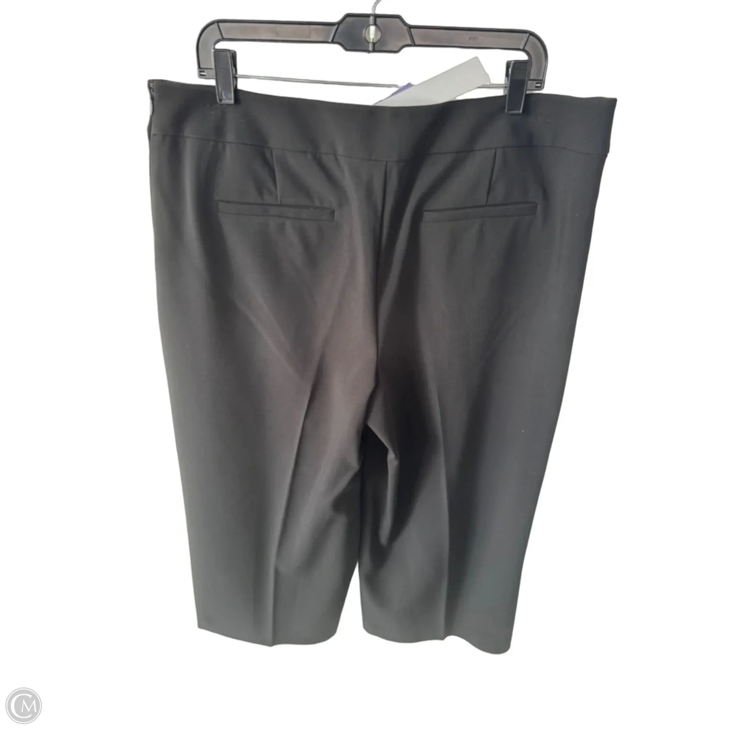 Pants Wide Leg By Loft In Black & Gold, Size: 14
