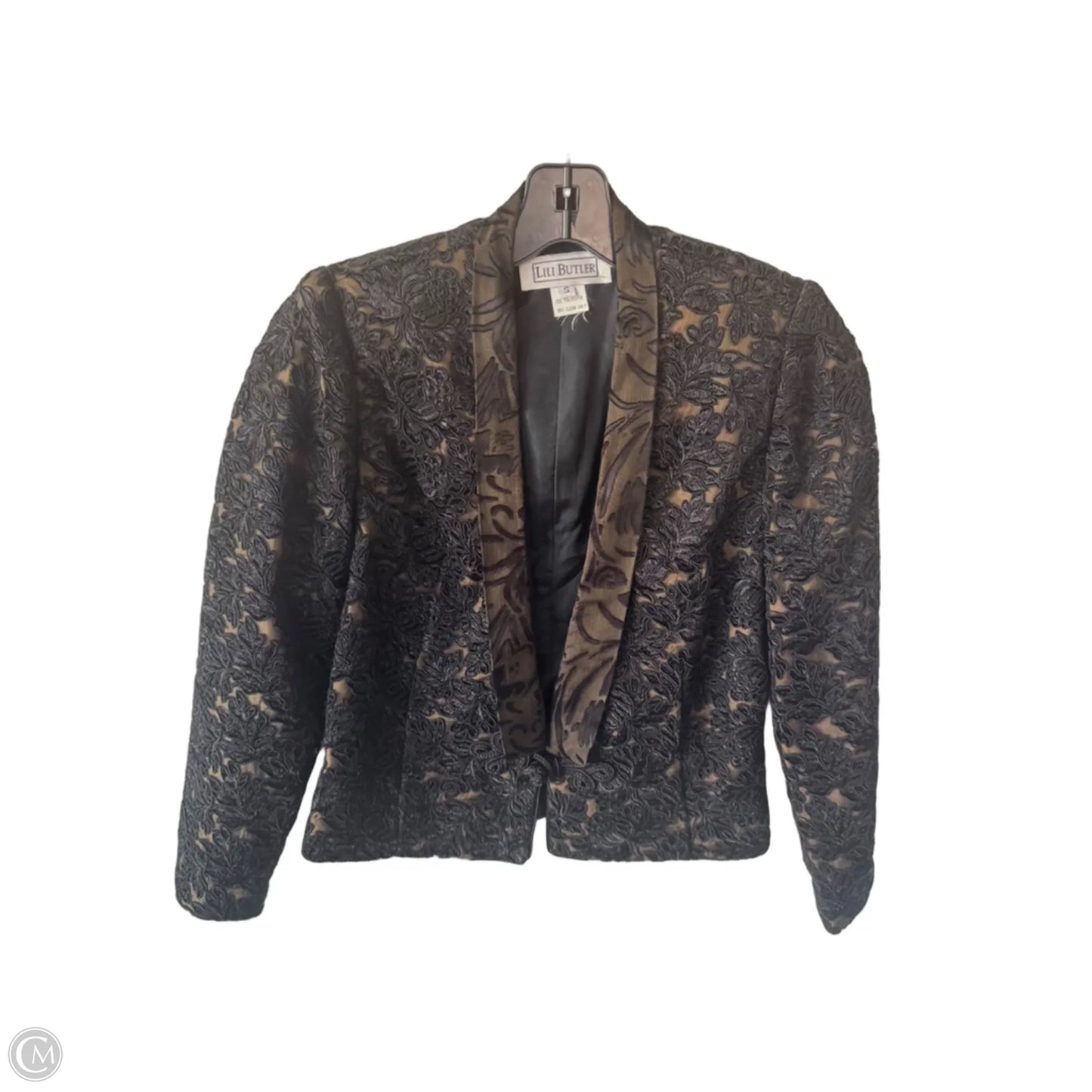 Blazer By Clothes Mentor In Black & Brown, Size: S
