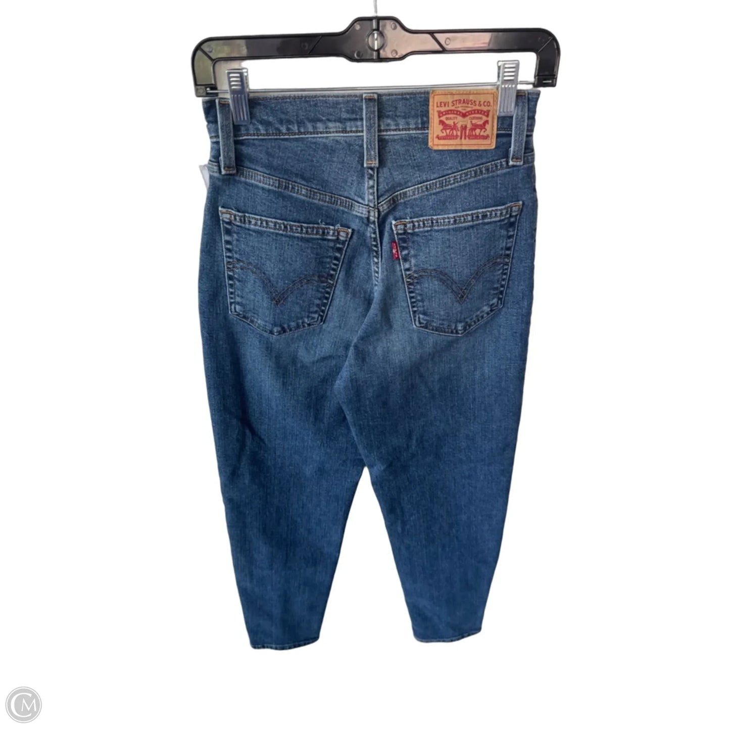 Jeans Straight By Levis In Blue Denim, Size: 2