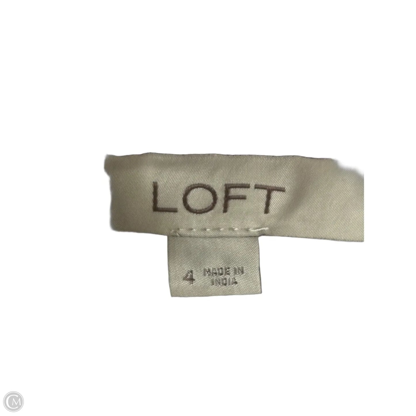 Tunic Long Sleeve By Loft In White, Size: S