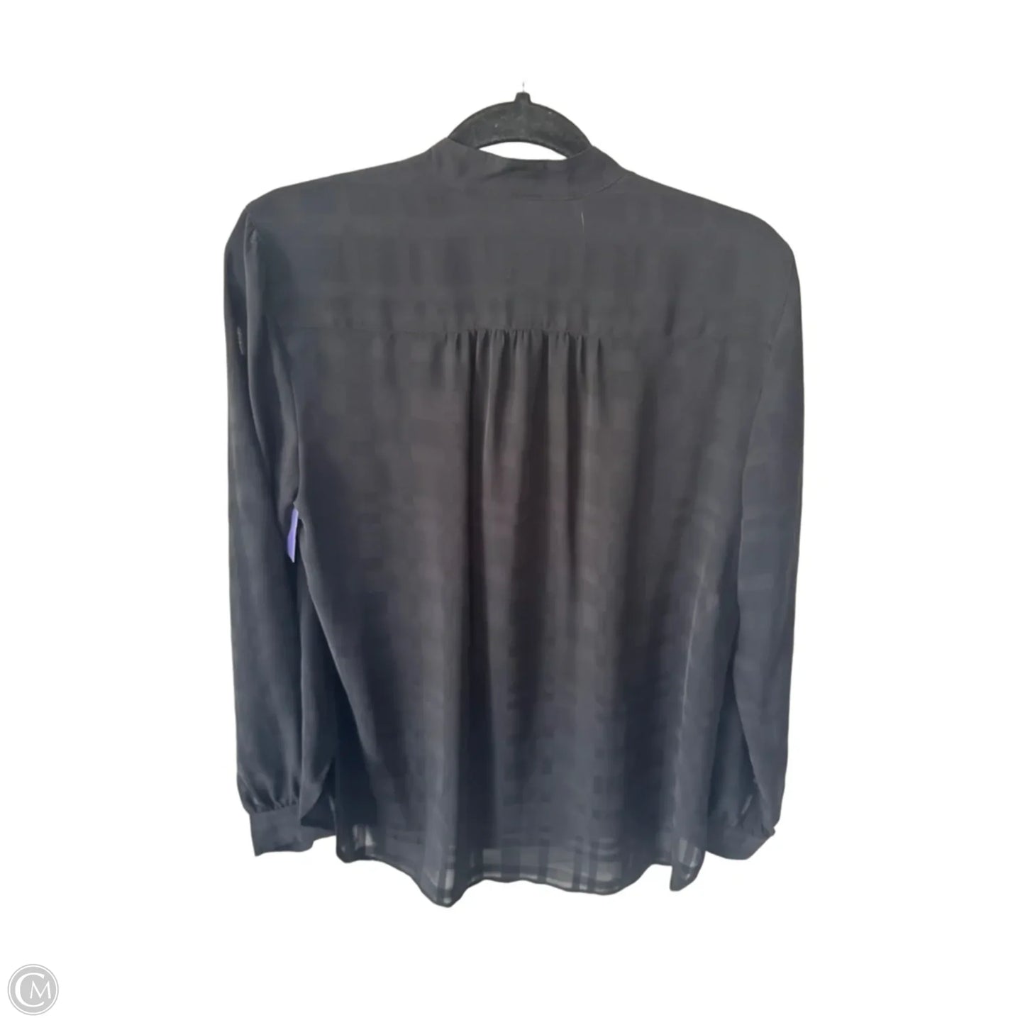 Top Long Sleeve By Anne Klein In Black, Size: S