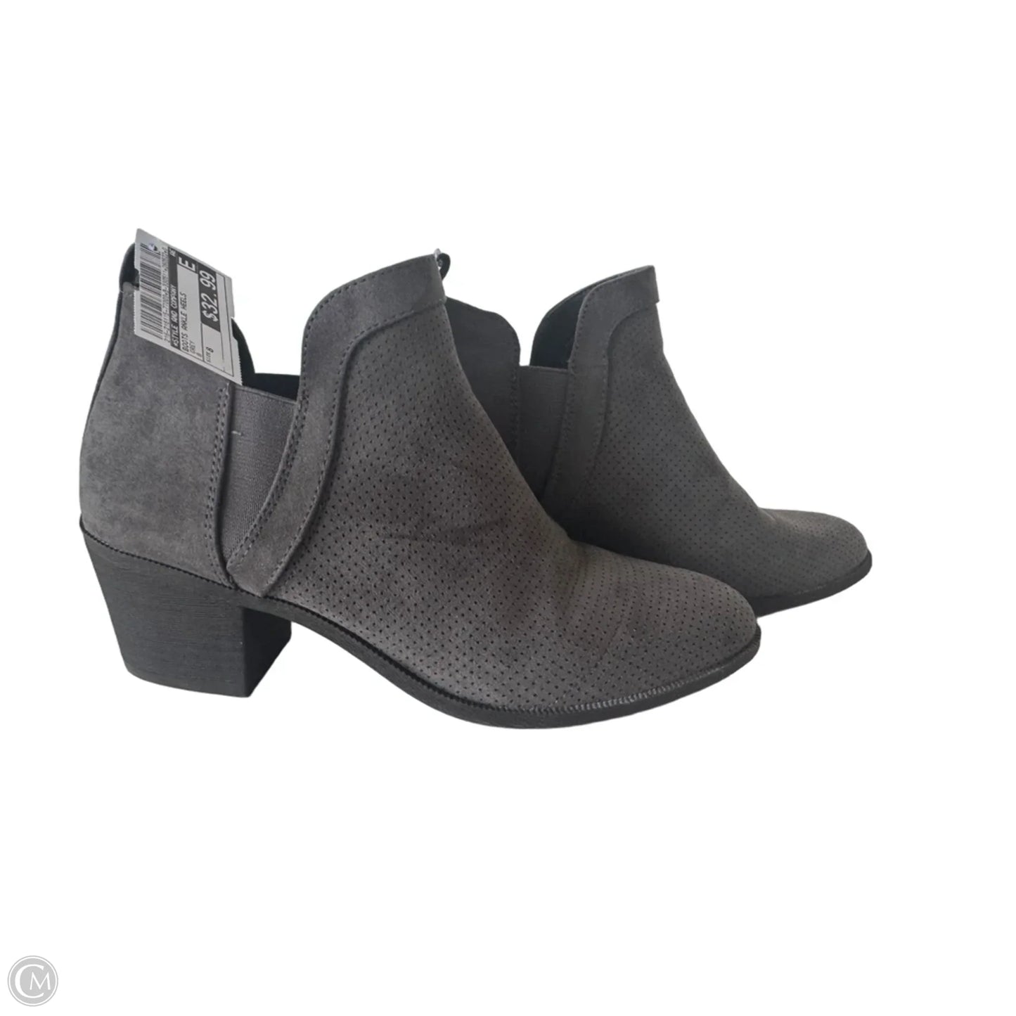 Boots Ankle Heels By Style And Company In Grey, Size: 8
