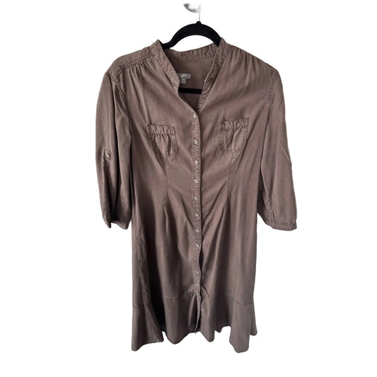 Dress Casual Midi By J. Jill In Brown, Size: M