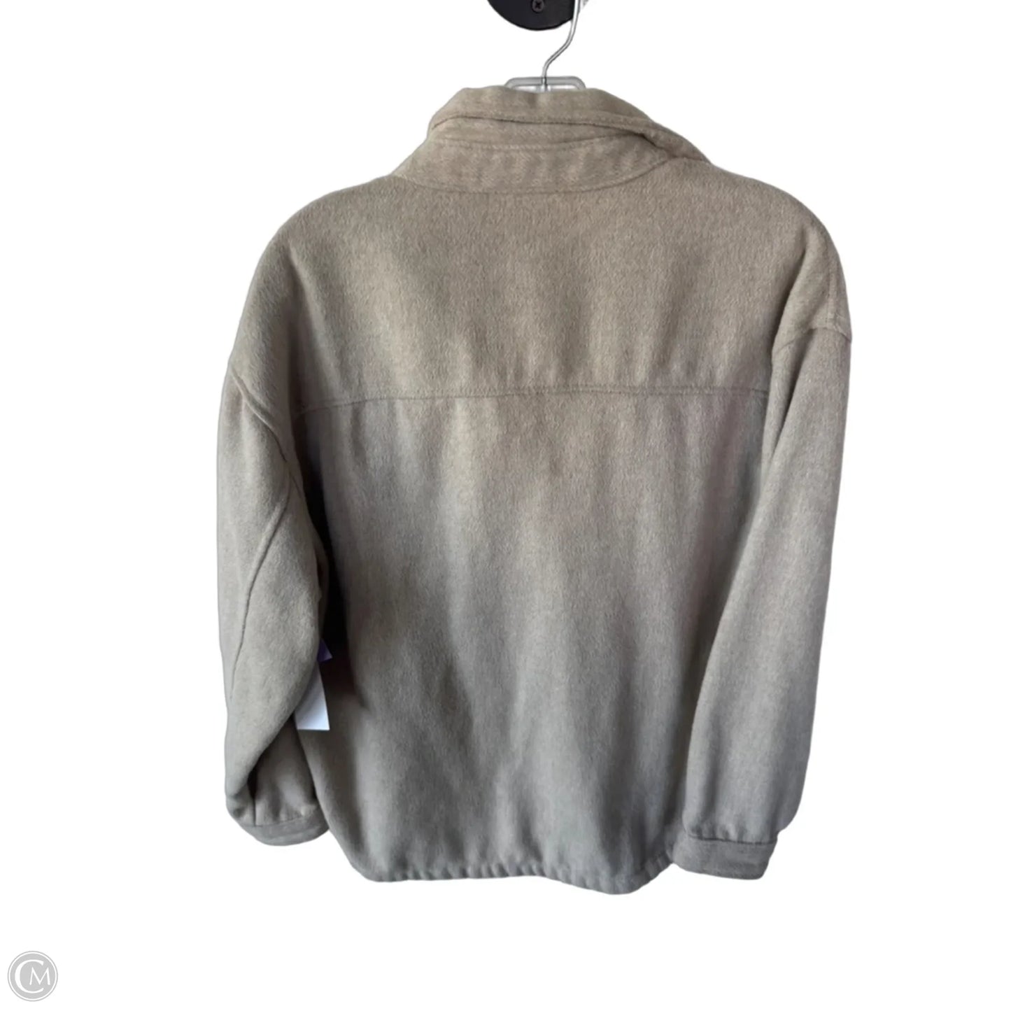 Jacket Shirt By Members Mark In Tan, Size: M