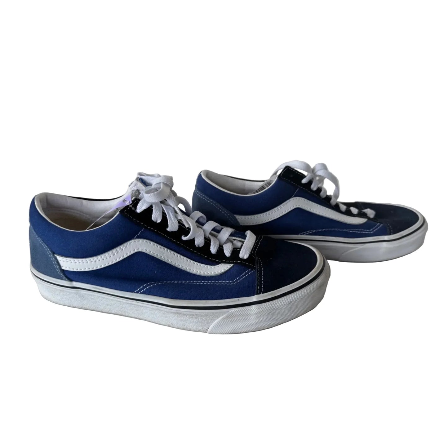 Shoes Sneakers By Vans In Blue & White, Size: 9.5