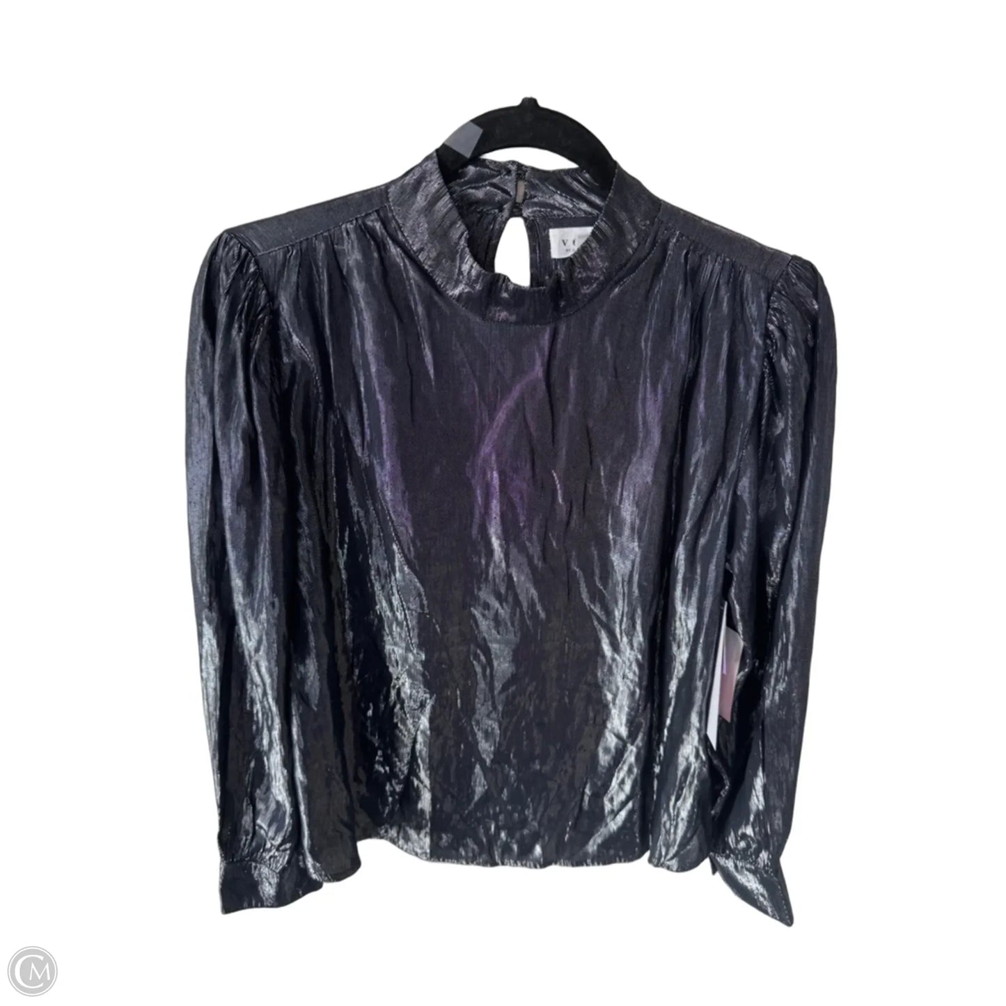 Top Long Sleeve By Velvet By Graham & Spencer In Silver, Size: S