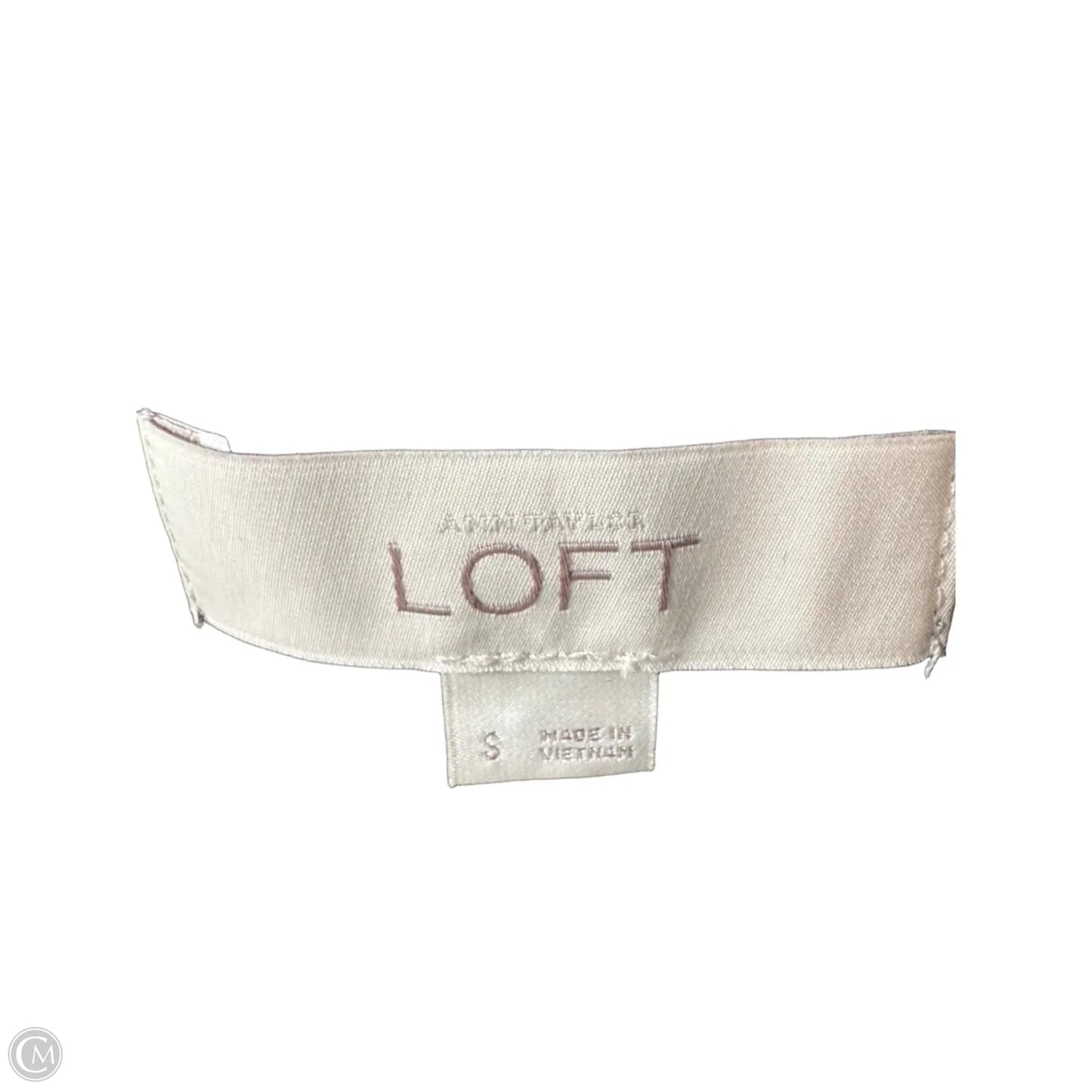 Top Sleeveless By Loft In Black, Size: S
