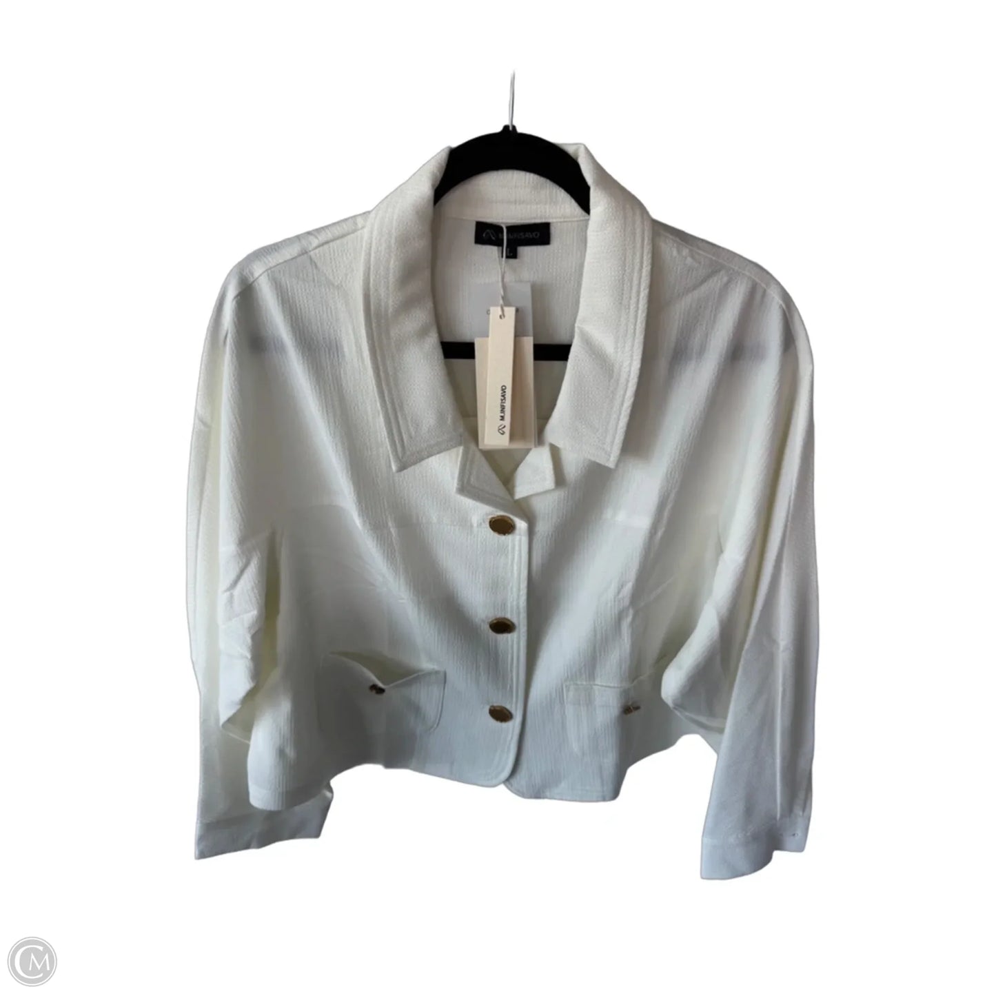 Jacket Other By Clothes Mentor In Cream, Size: L