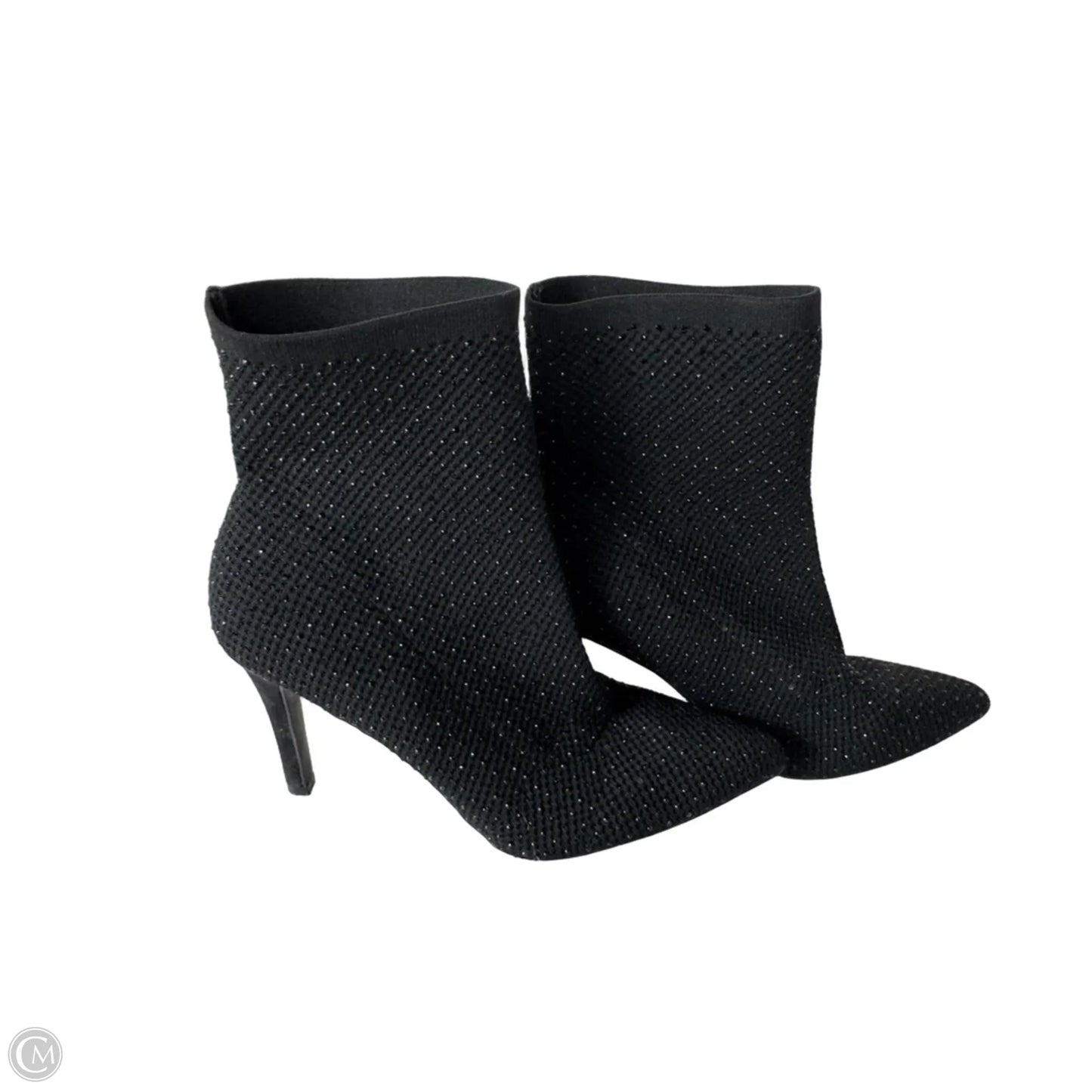 Boots Ankle Heels By Clothes Mentor In Black, Size: 10