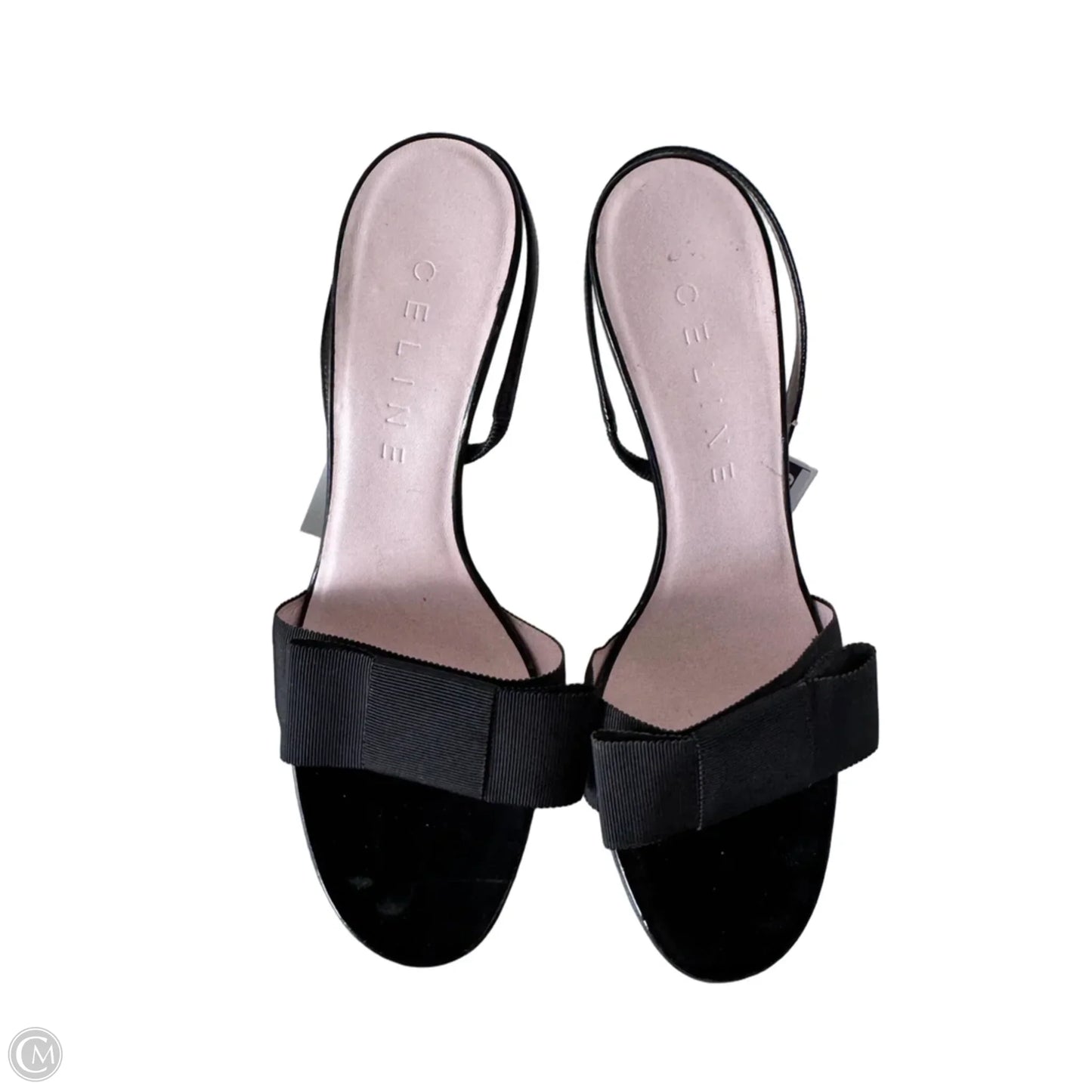 Sandals Luxury Designer By Celine In Black, Size: 7.5
