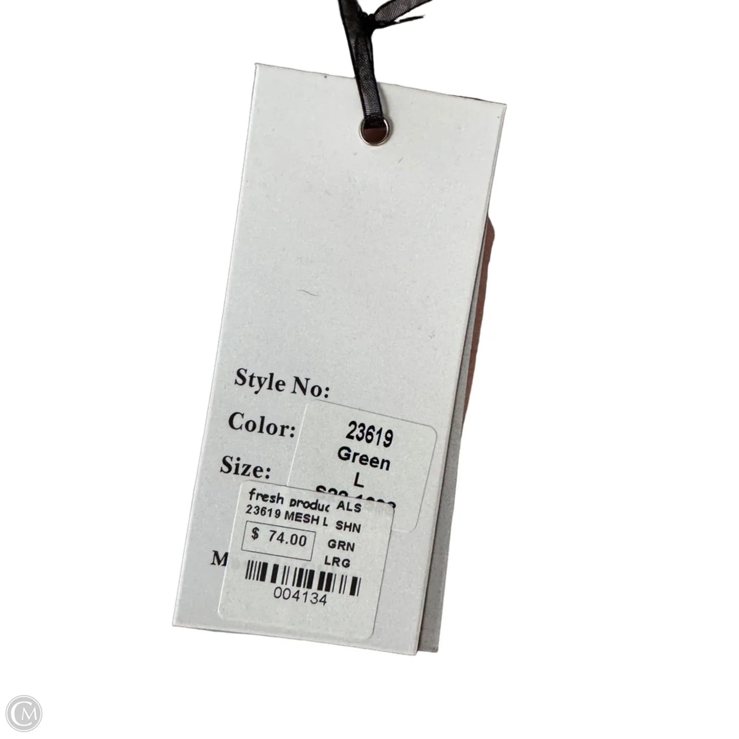 Top Long Sleeve By Clothes Mentor In Green & Grey, Size: L