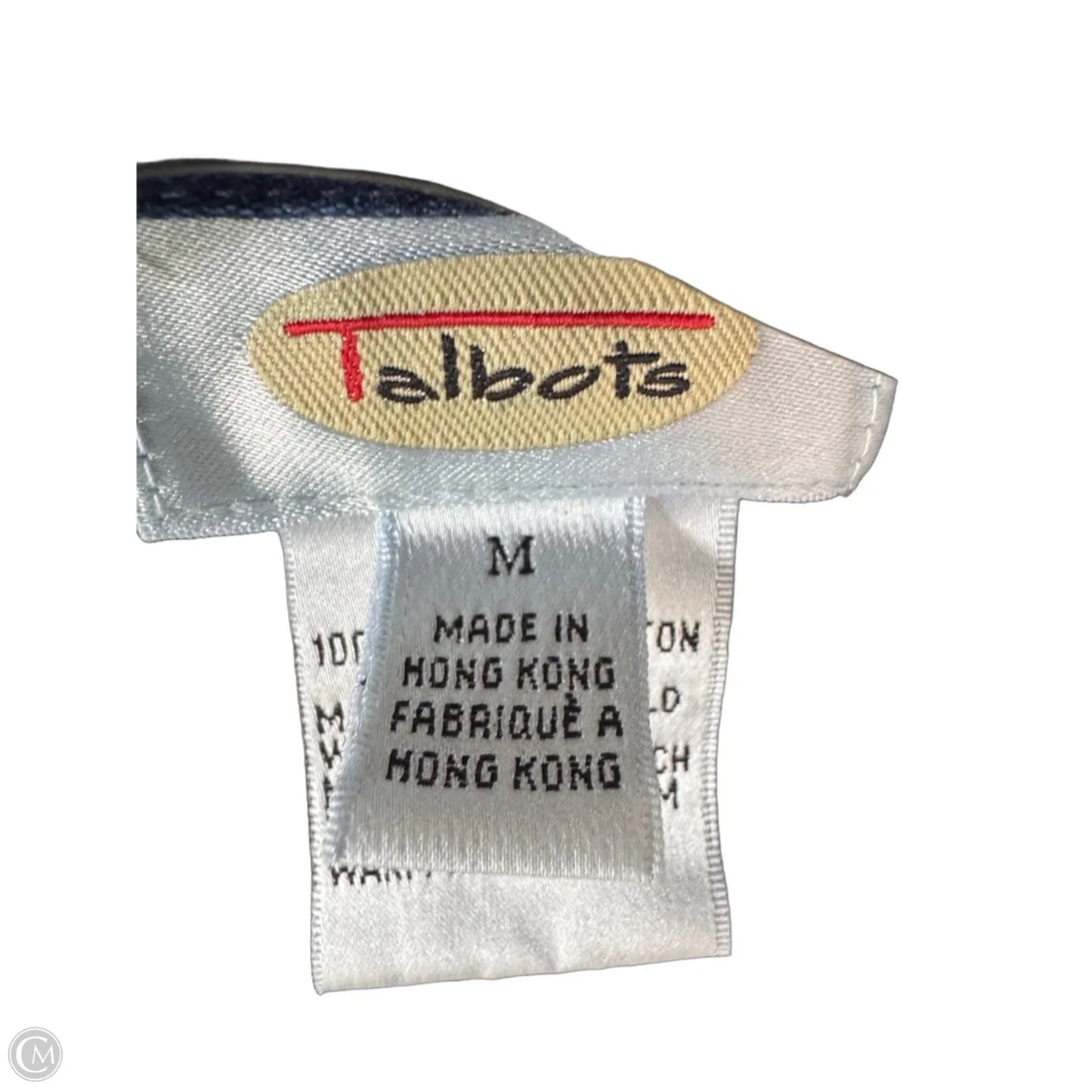 Jacket Denim By Talbots In Blue Denim, Size: M