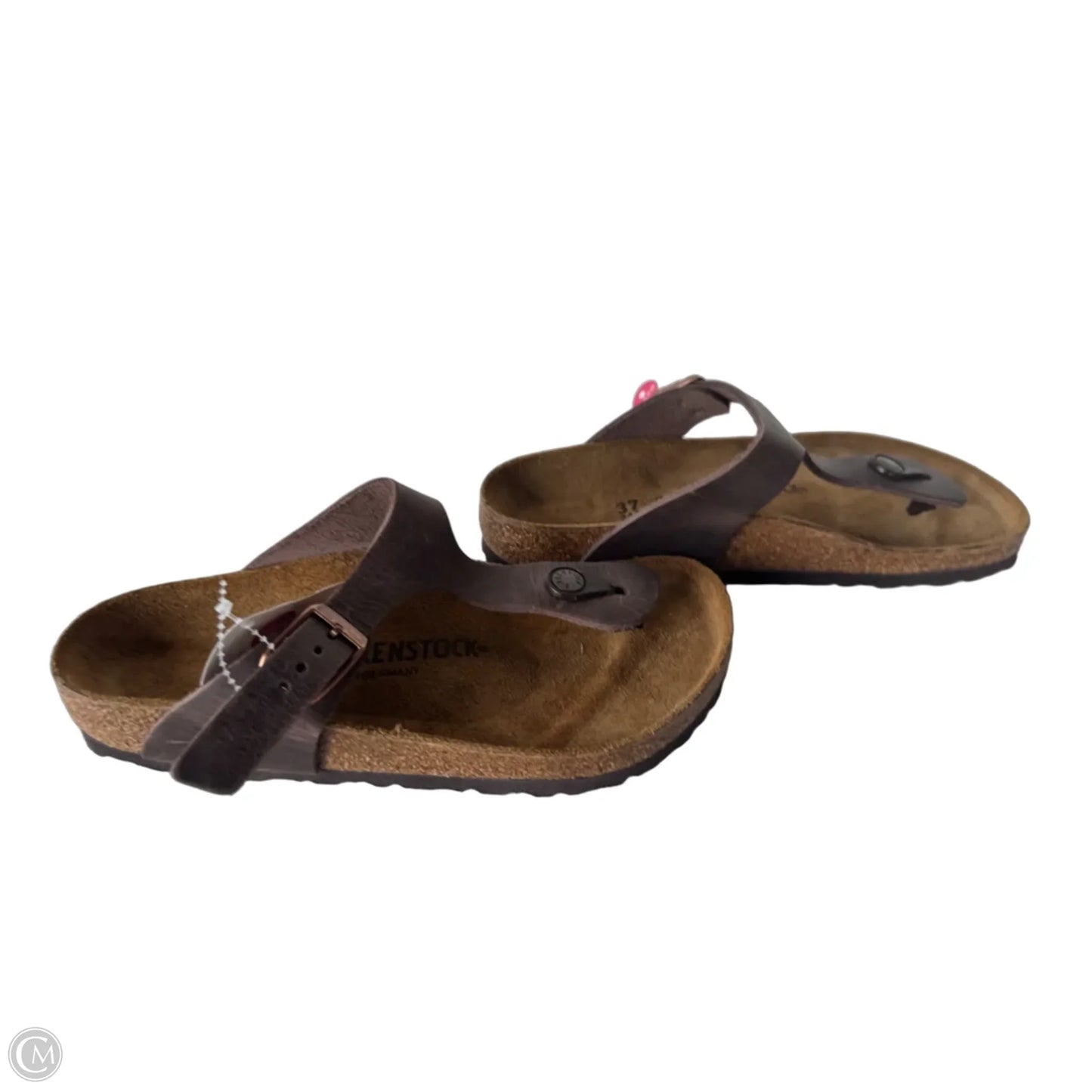 Sandals Flats By Birkenstock In Brown, Size: 6