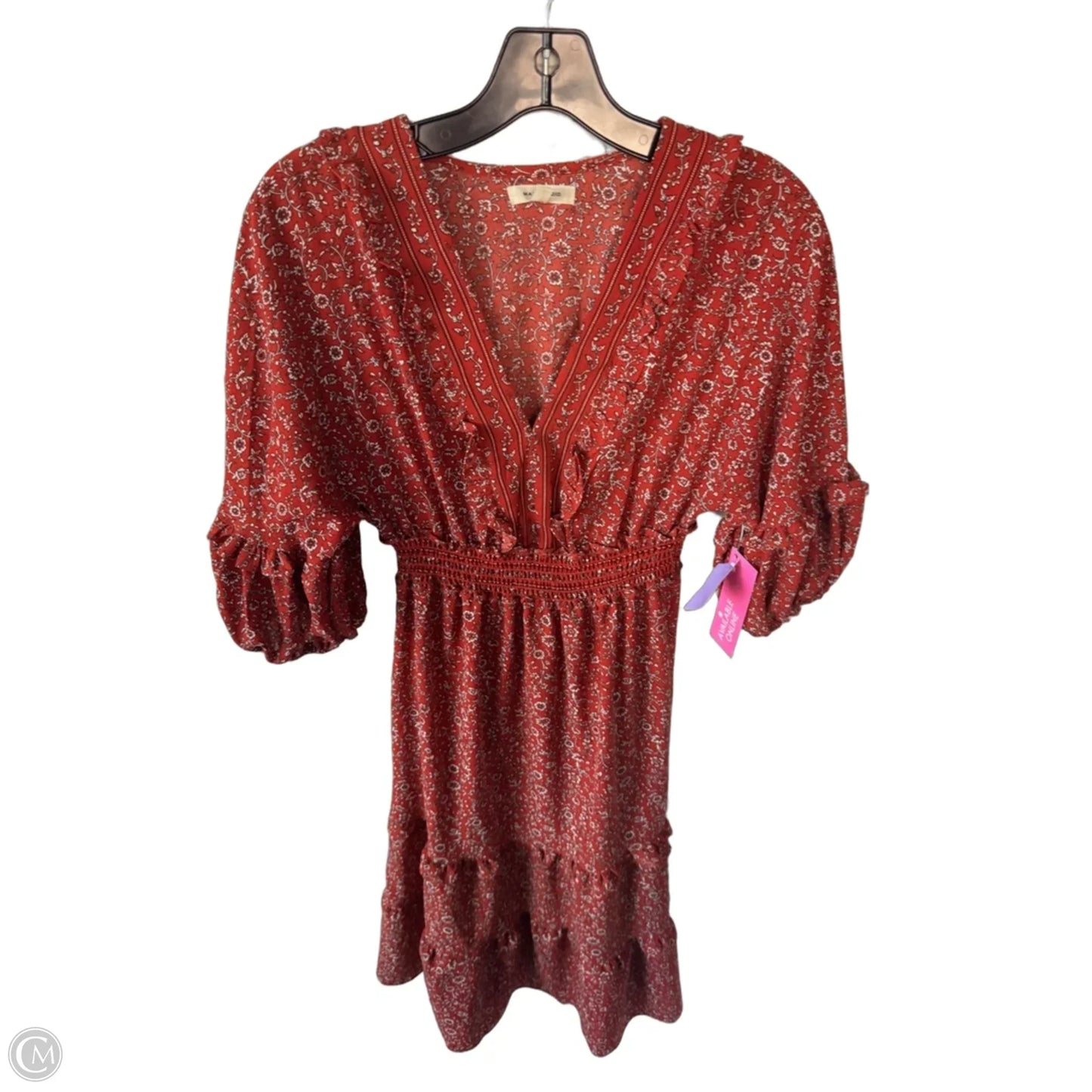 Dress Casual Midi By Max Studio In Red & White, Size: Xs