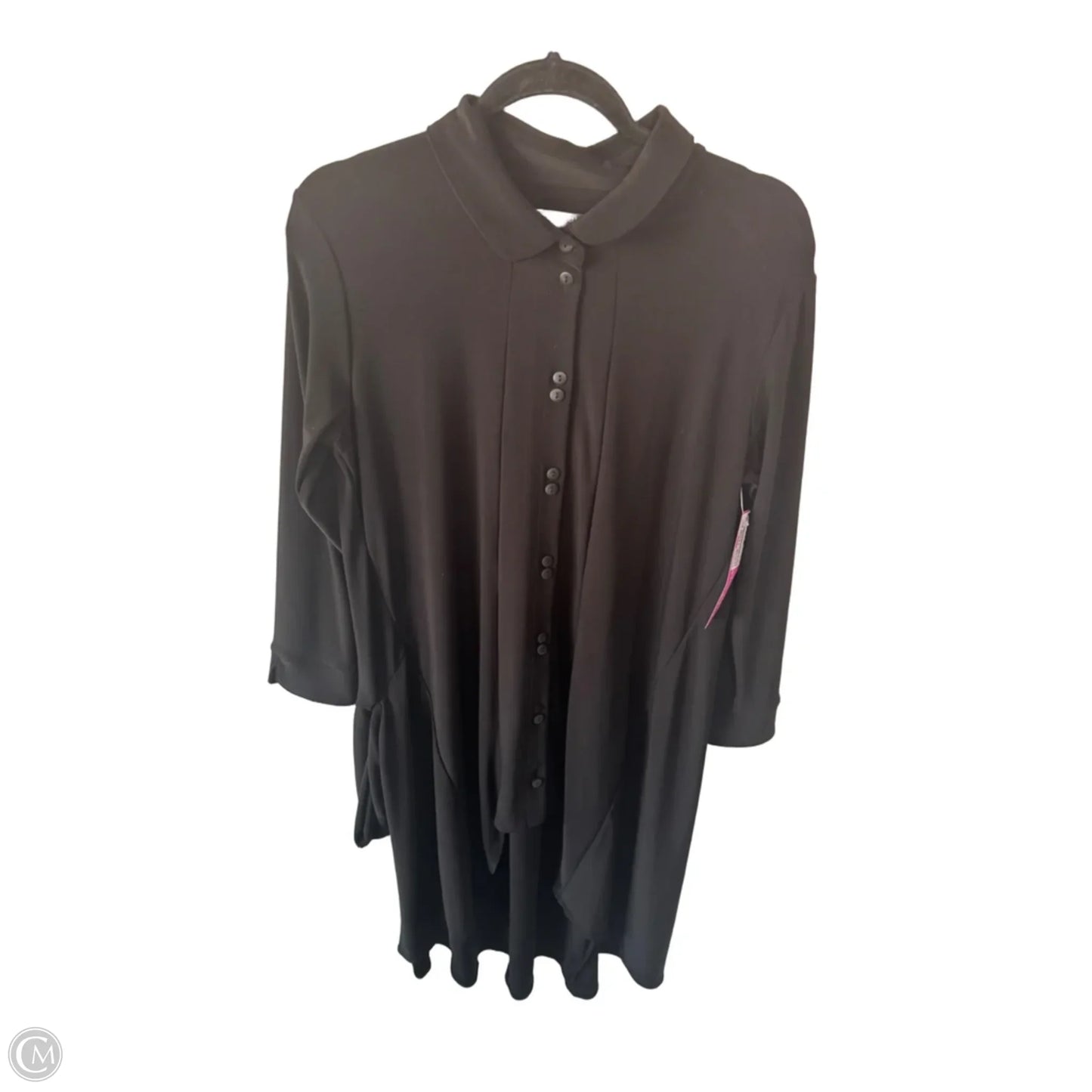 Tunic Long Sleeve By Sympli In Black, Size: M