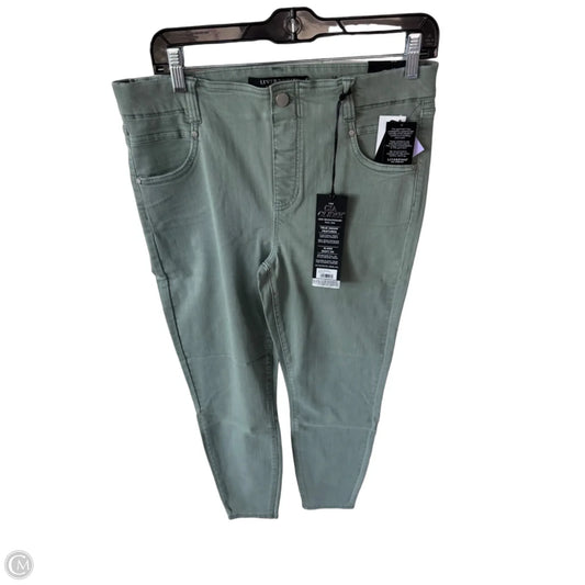 Jeans Skinny By Liverpool In Green Denim, Size: 10