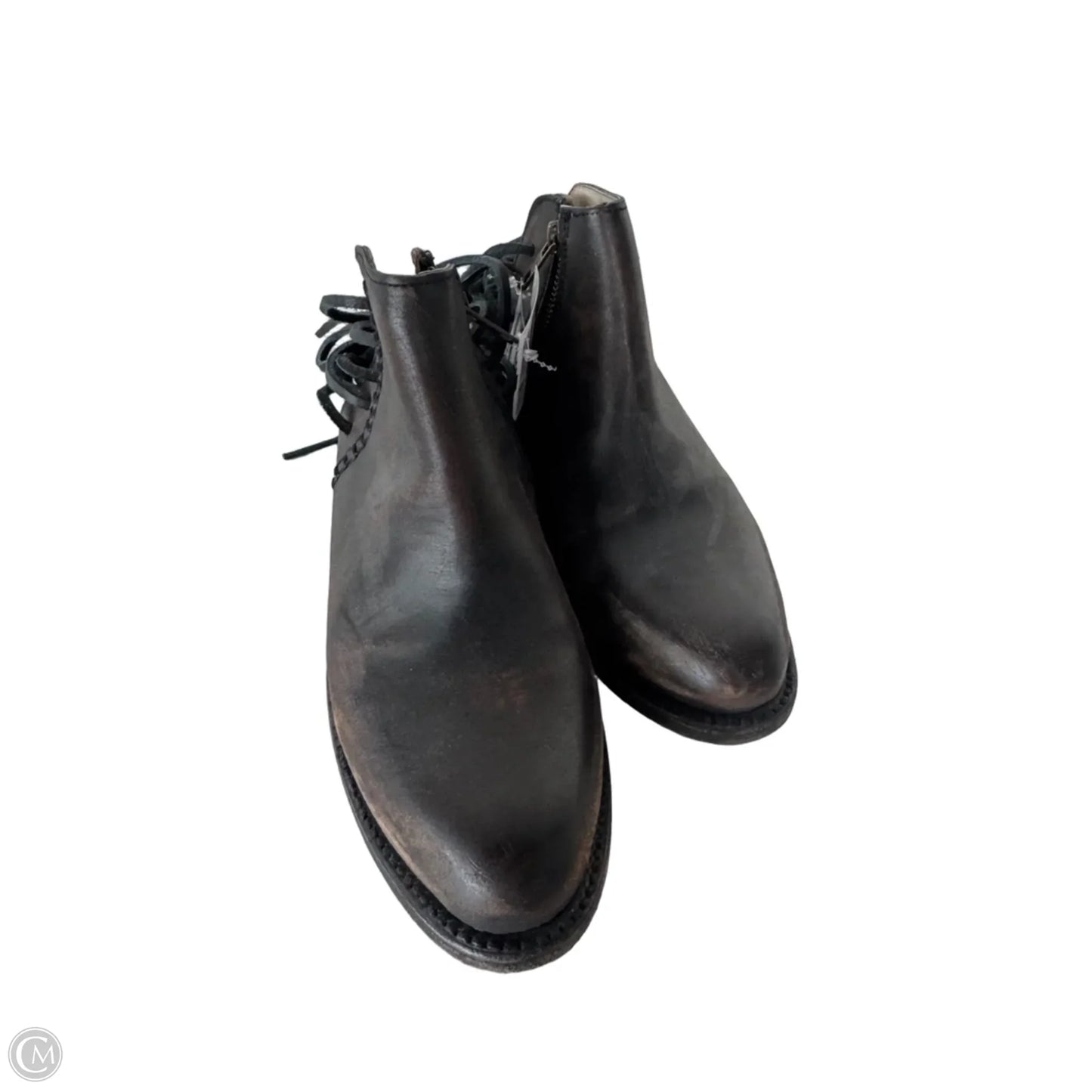 Boots Ankle Heels By Freebird In Brown, Size: 10