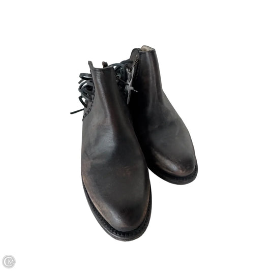 Boots Ankle Heels By Freebird In Brown, Size: 10