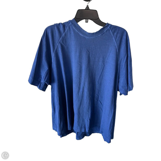 Top Short Sleeve By Free People In Blue, Size: Xl