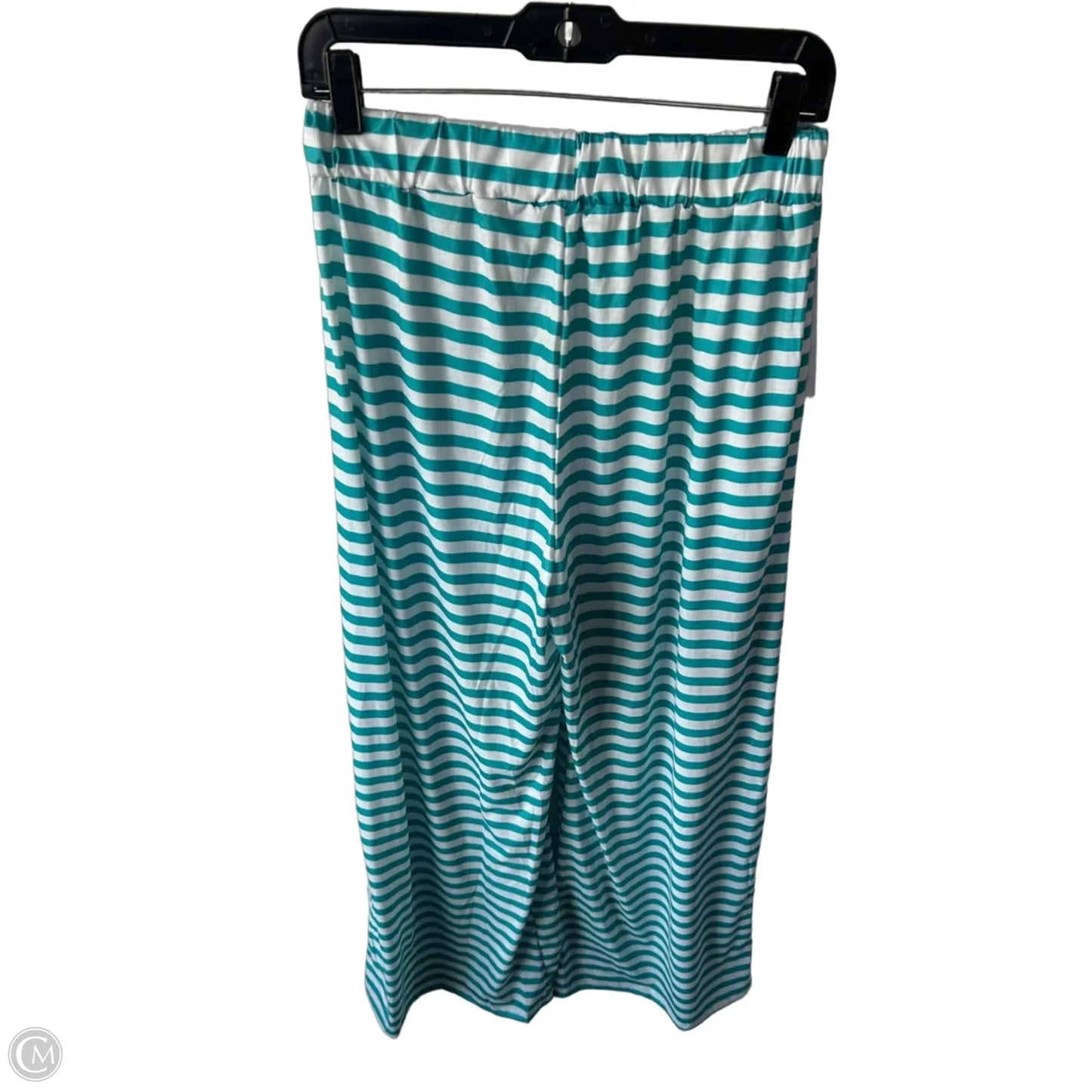 Lounge Set Pants By Cme In Green & White, Size: L