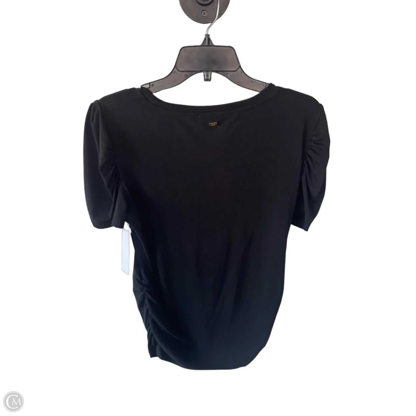 Top Short Sleeve By Calvin Klein In Black, Size: L