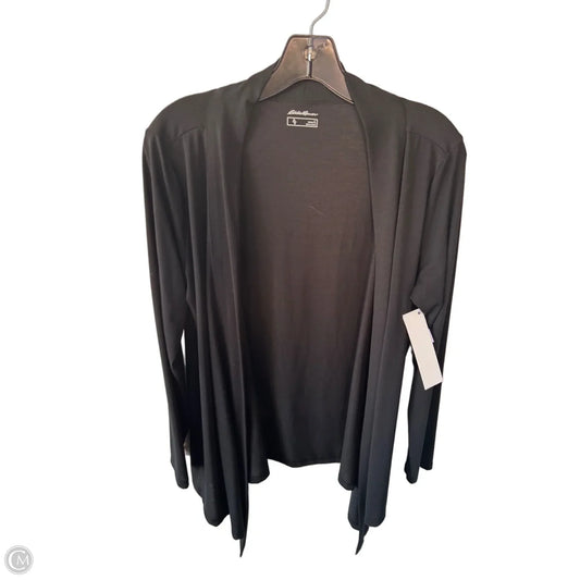 Cardigan By Eddie Bauer In Black, Size: L