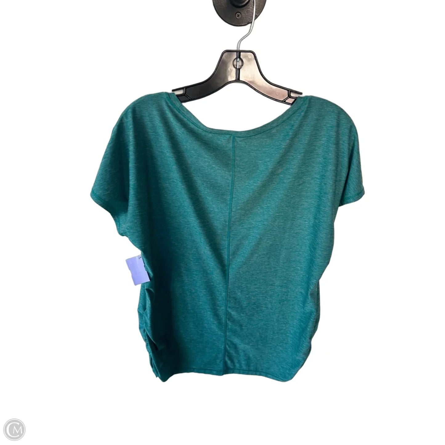 Athletic Top Short Sleeve By Eddie Bauer In Green, Size: L