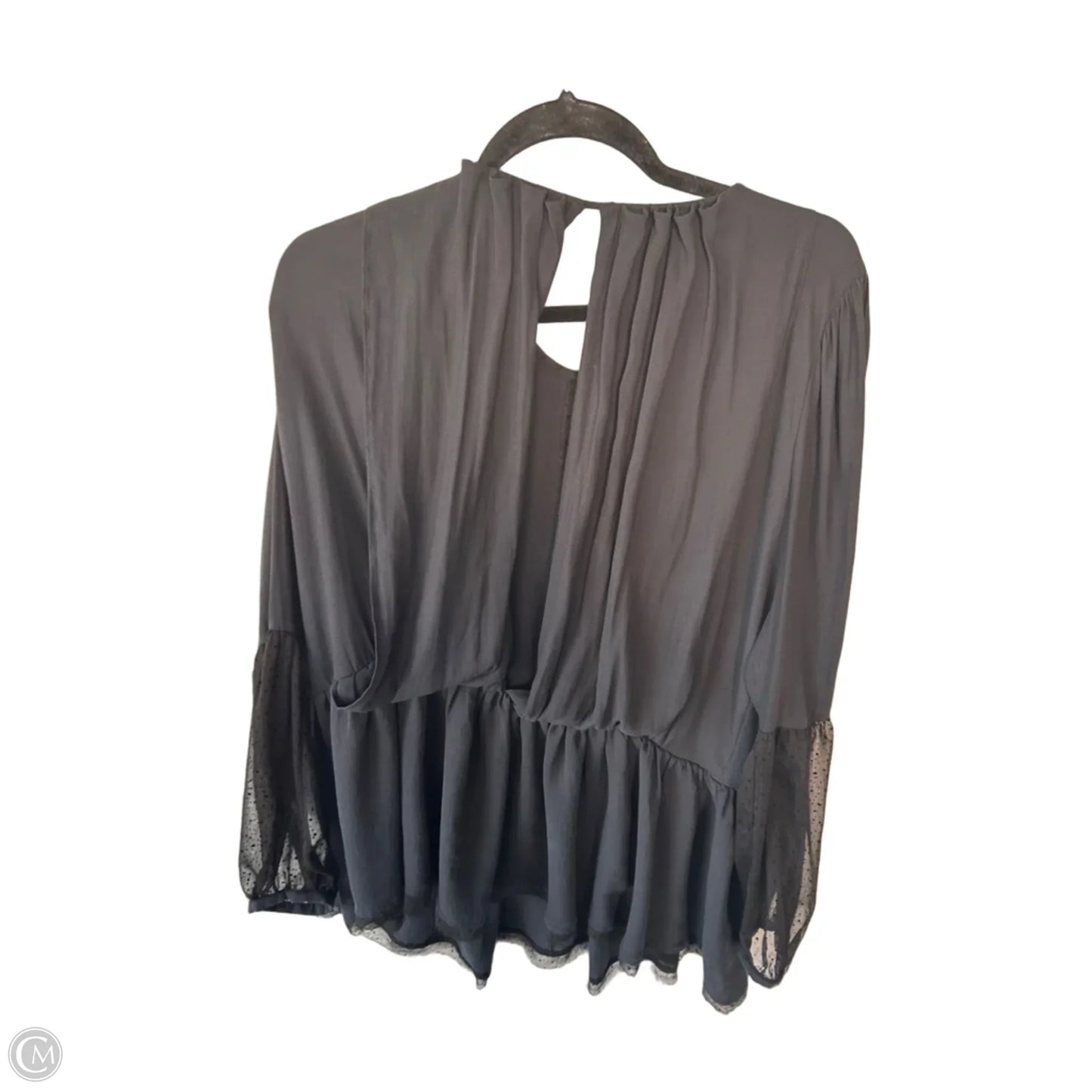 Top Long Sleeve By Free People In Black, Size: M