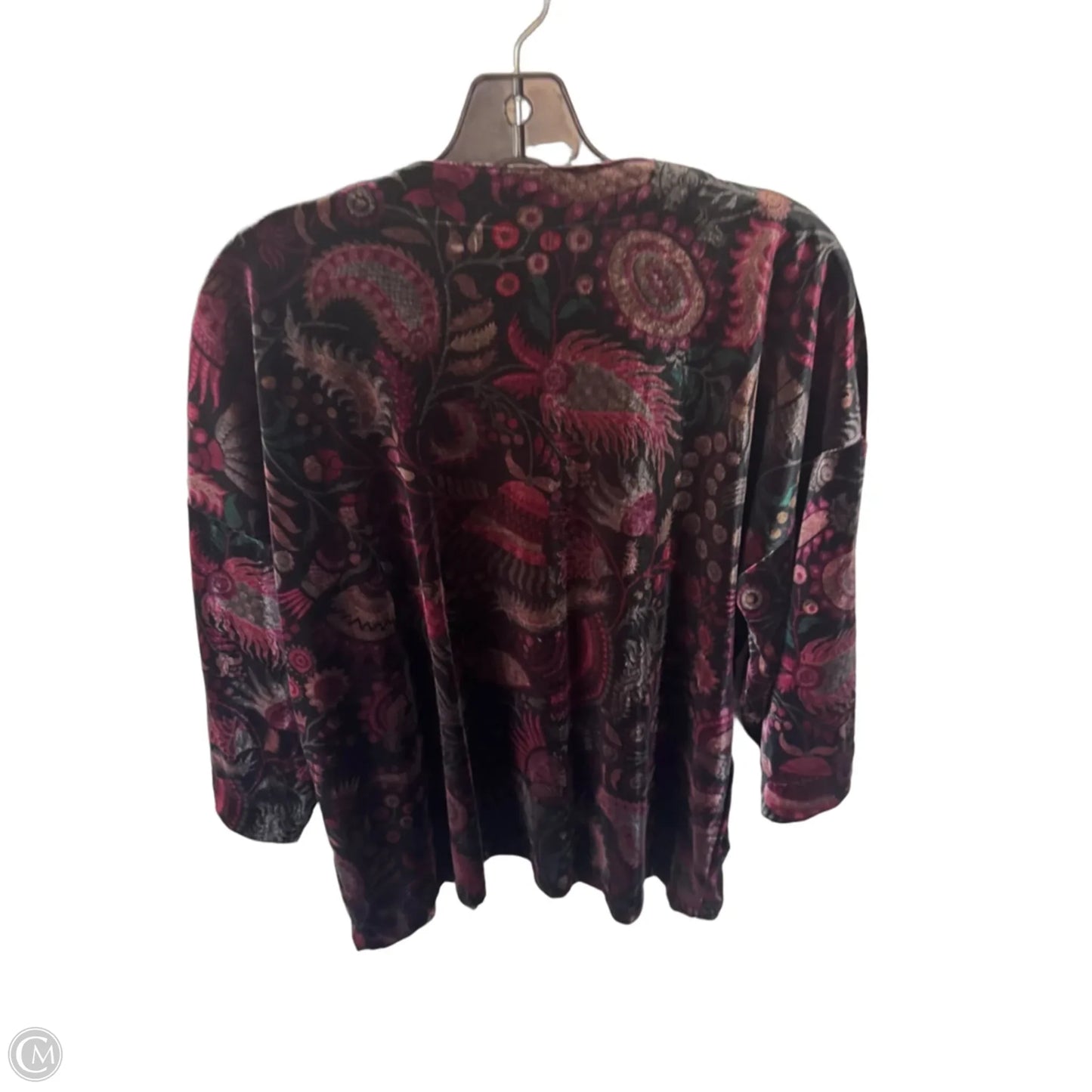Kimono By Loft In Green & Pink, Size: Osfm