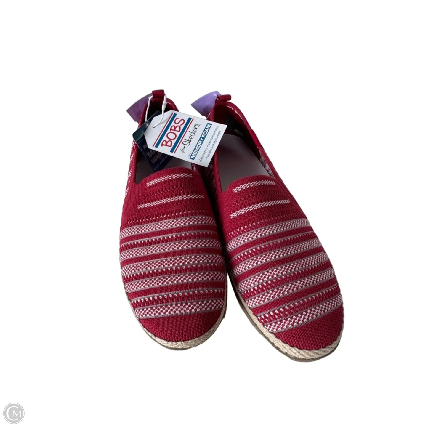 Shoes Flats By Bobs In Red & White, Size: 7