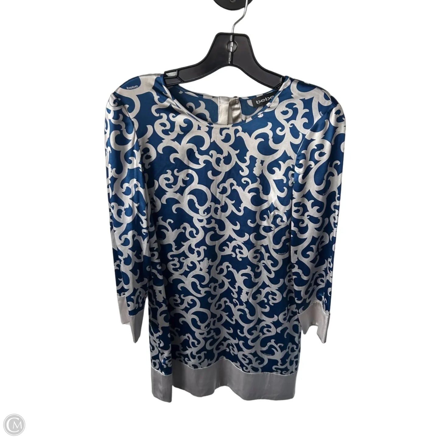 Dress Work By Bebe In Blue & Grey, Size: S
